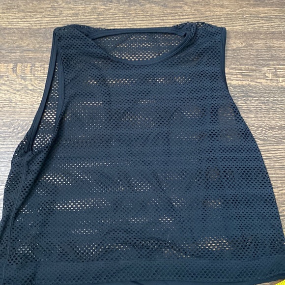 lululemon athletica Tops - Black Lululemon mesh tank
